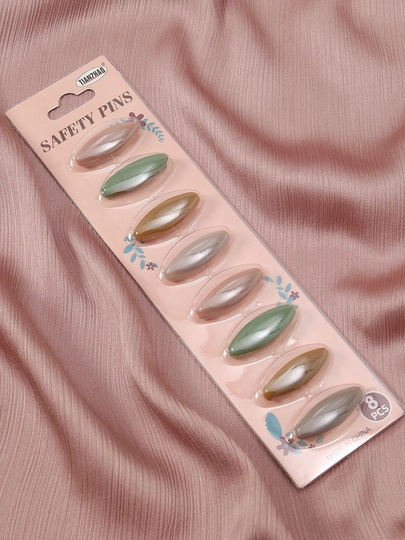XIJAP PIN — Набор зажимов для платка с иглой — TUSHLAR-XIJAPPIN-ЗЕЛХАКИ