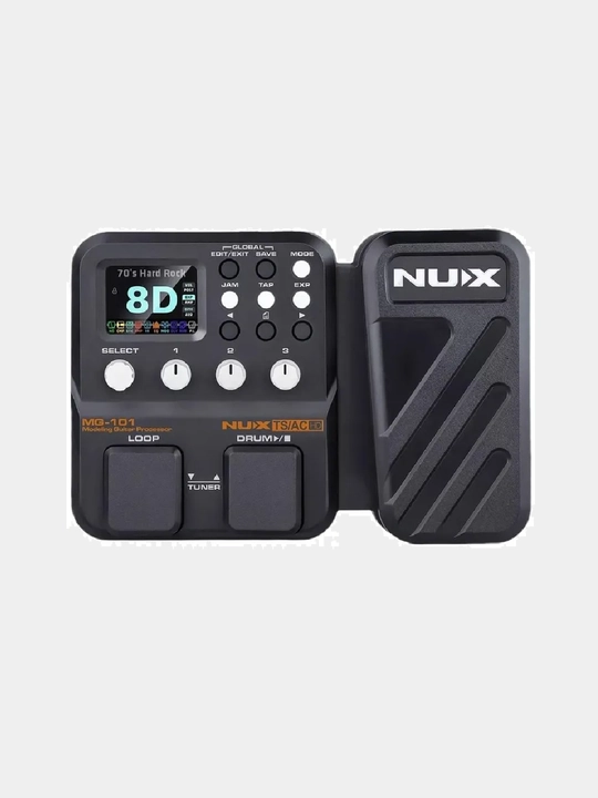 NUX MG-101 gitar protsessori — effektlar pedali bilan multi-effekt - 