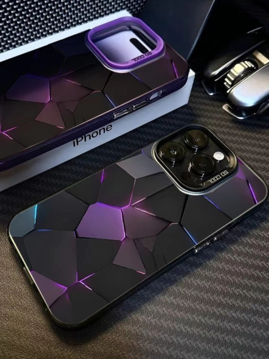 Глянцевый 3D противоударный чехол с узором для iPhone 15, 15Pro, 15ProMax, 16, 16 Pro, 16ProMax