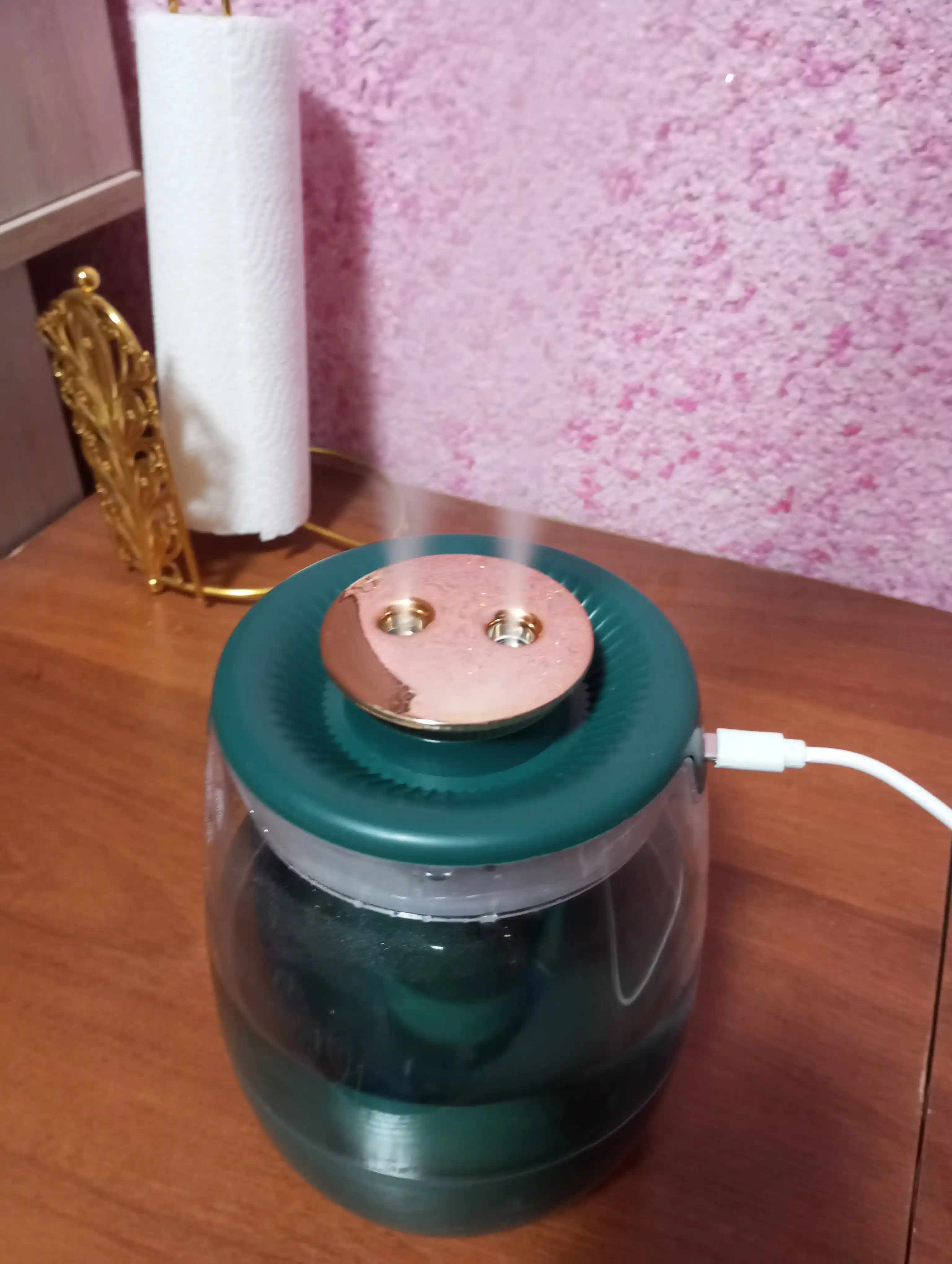 Увлажнитель воздуха с подсветкой, для дома, с датчиком, 1,5 л, ультразвуковой, 2 режима