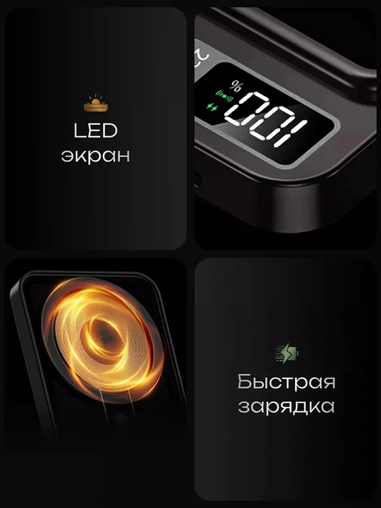 MagSafe tashqi akkumulyatori, PowerBank 10 000 mA/soat, 22,5 Vt magnit, tez zaryadlanuvchi