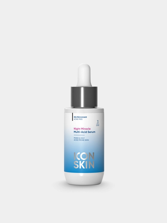 ICON SKIN yuz serumi — namlash, tiklash, taranglik va lifting, 30 ml
