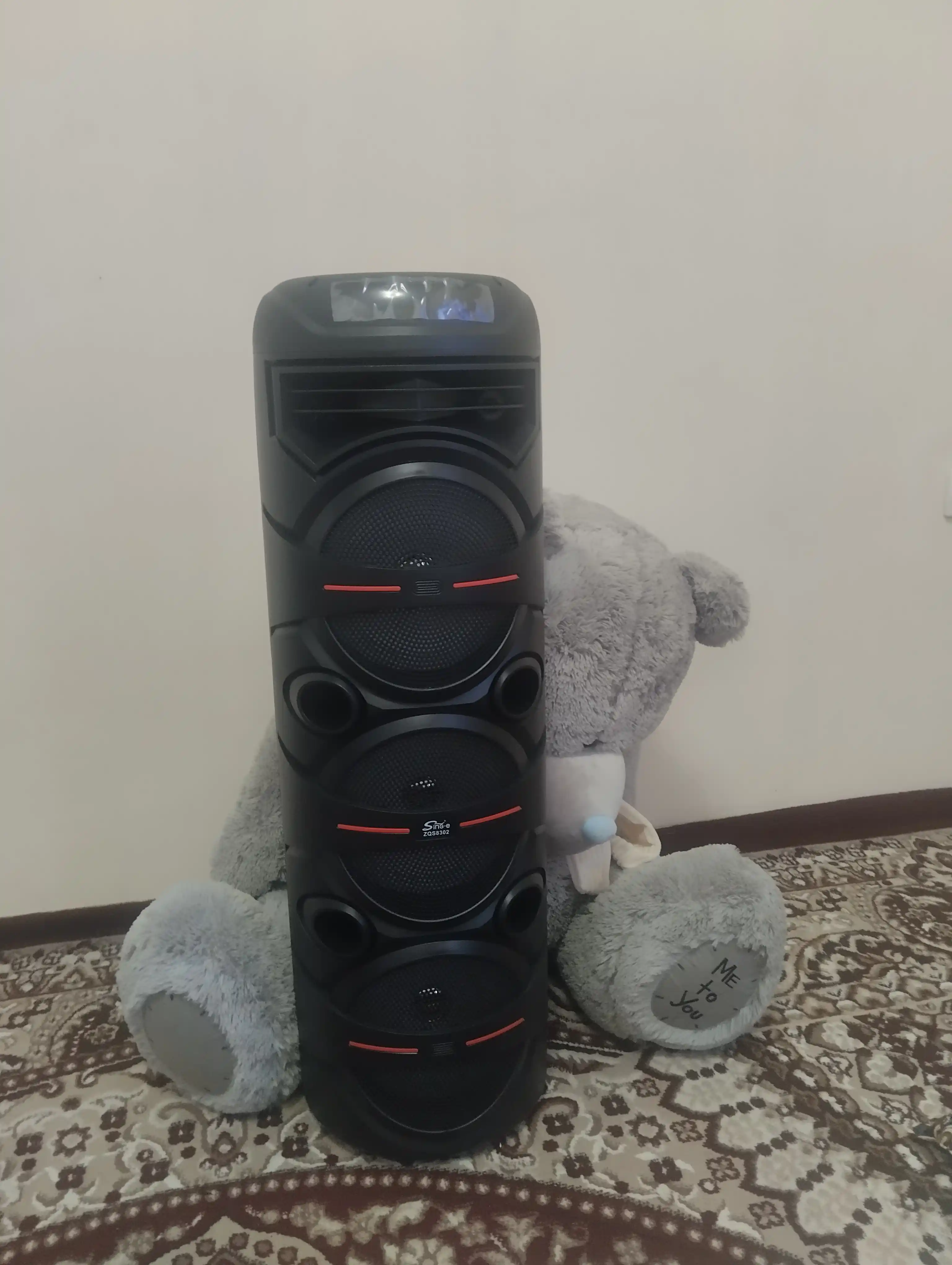 Караоке колонка Sing-e ZQS-8221, ZQS-8301, ZQS-8302, ZQS-8220S, Bluetooth, RGB, с микрофоном и пультом 