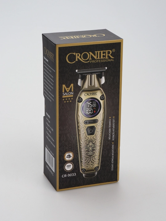 Soqol olish mashinasi Cronier CR-9680, metall korpusli simsiz portativ soqol mashinasi