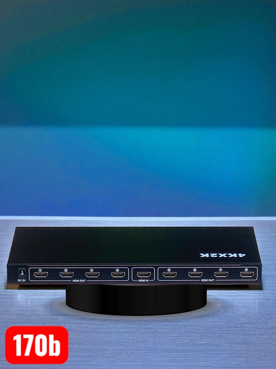 HDMI splitter 8 ver 1.4 3D 4K ga ajratuvchi