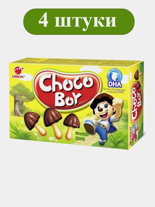 Orion Choco Boy Original pechenesi, 30 dona × 45 g × 4 qadoq - 