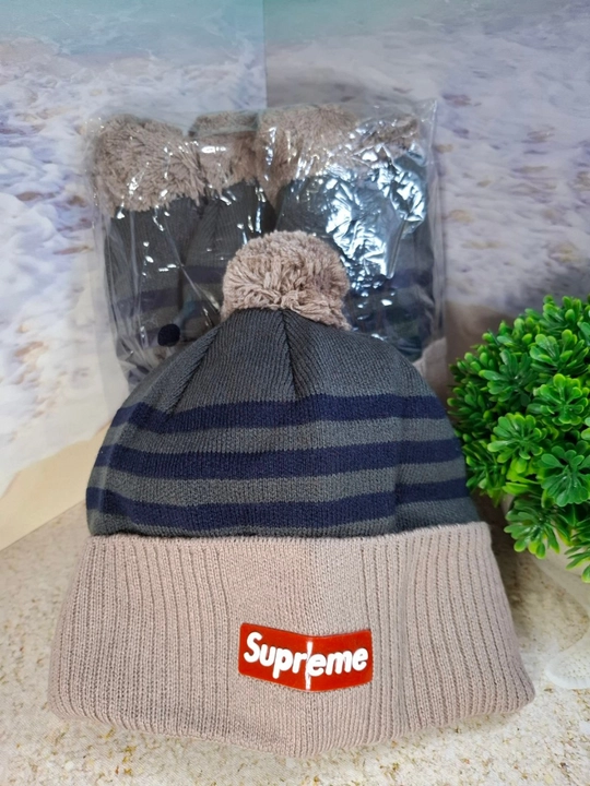 Supreme bosh kiyim, erkaklar uchun, universal, pomponli, 55-60 sm