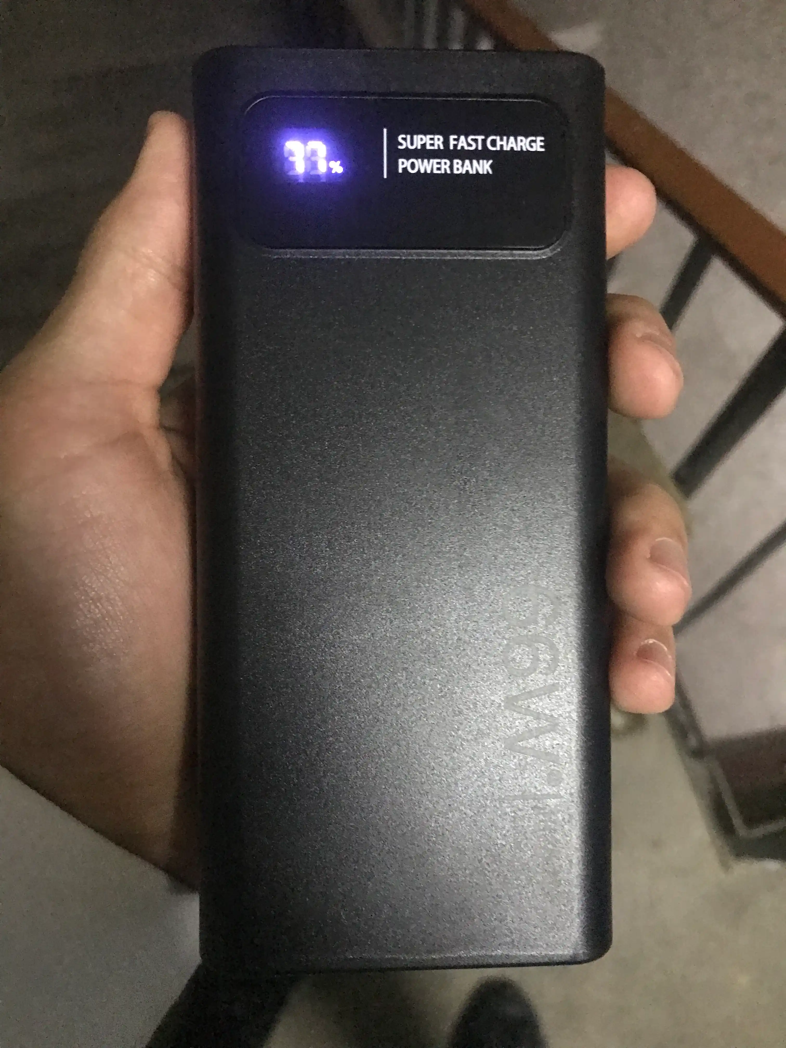 Tashqi Power Bank batareyasi, 66W, 20000 mA, tez zaryadlash, 22,5 Vt