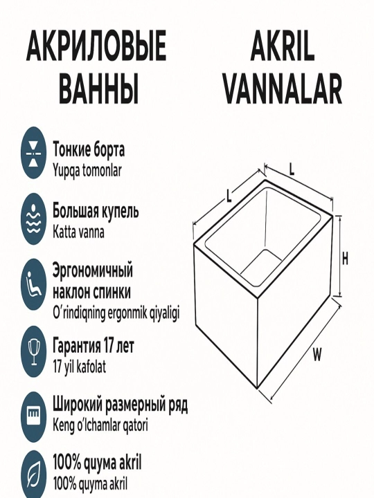 Каркас (рама) для ванны 1MarKa, серии Modern