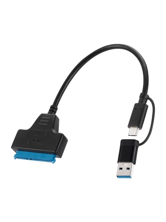 Aдаптер USB-SATA Type-c кабель-переходник USB 3.0 для SSD-HDD 2'5