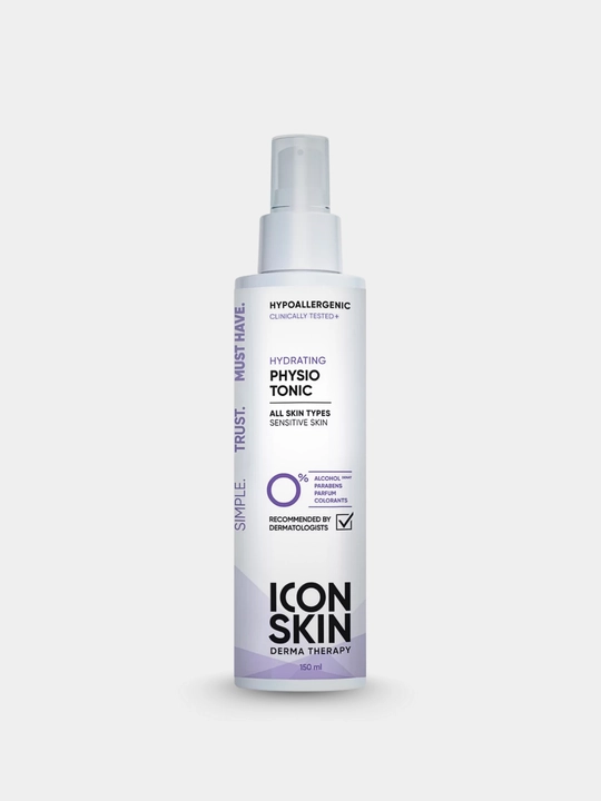 ICON SKIN Тоник для лица- увлажнение, сияние, лимфодренаж, анти-акне, защита кожи, 150 мл