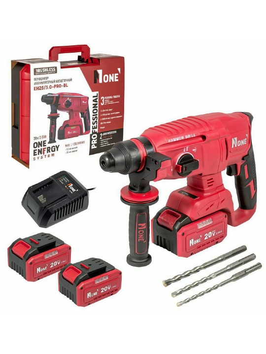 Akkumulyatorli perforator cho'tkasiz NUMBER ONE EH26/3.0-PRO-BL ONE ENERGY