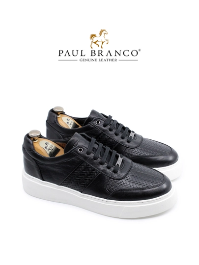 Повседневные кеды из натуральной кожи Paul Branco 24523 — ERSIN-24523-ЧЕРН-44