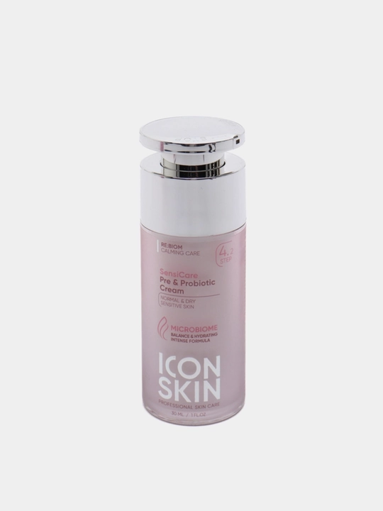 ICON SKIN Yuz uchun namlantiruvchi krem, sezgir teri uchun probiotiklar bilan, 30 ml