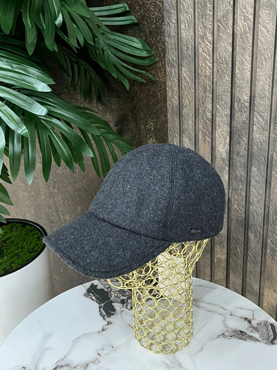 Мужская утеплённая кепка Loro Piana — шерсть с кашемиром, зимняя, с регулируемым ремешком - 