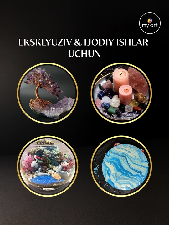 Натуральные камни для декора изделий из гипса, смолы, свечей
