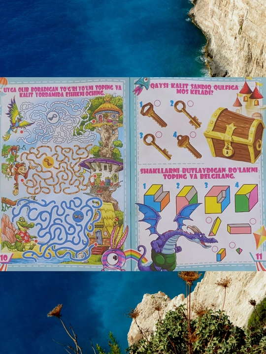 Bilag'on boshqotirmalar 2, 4 yoshdan boshlab lotin tilida