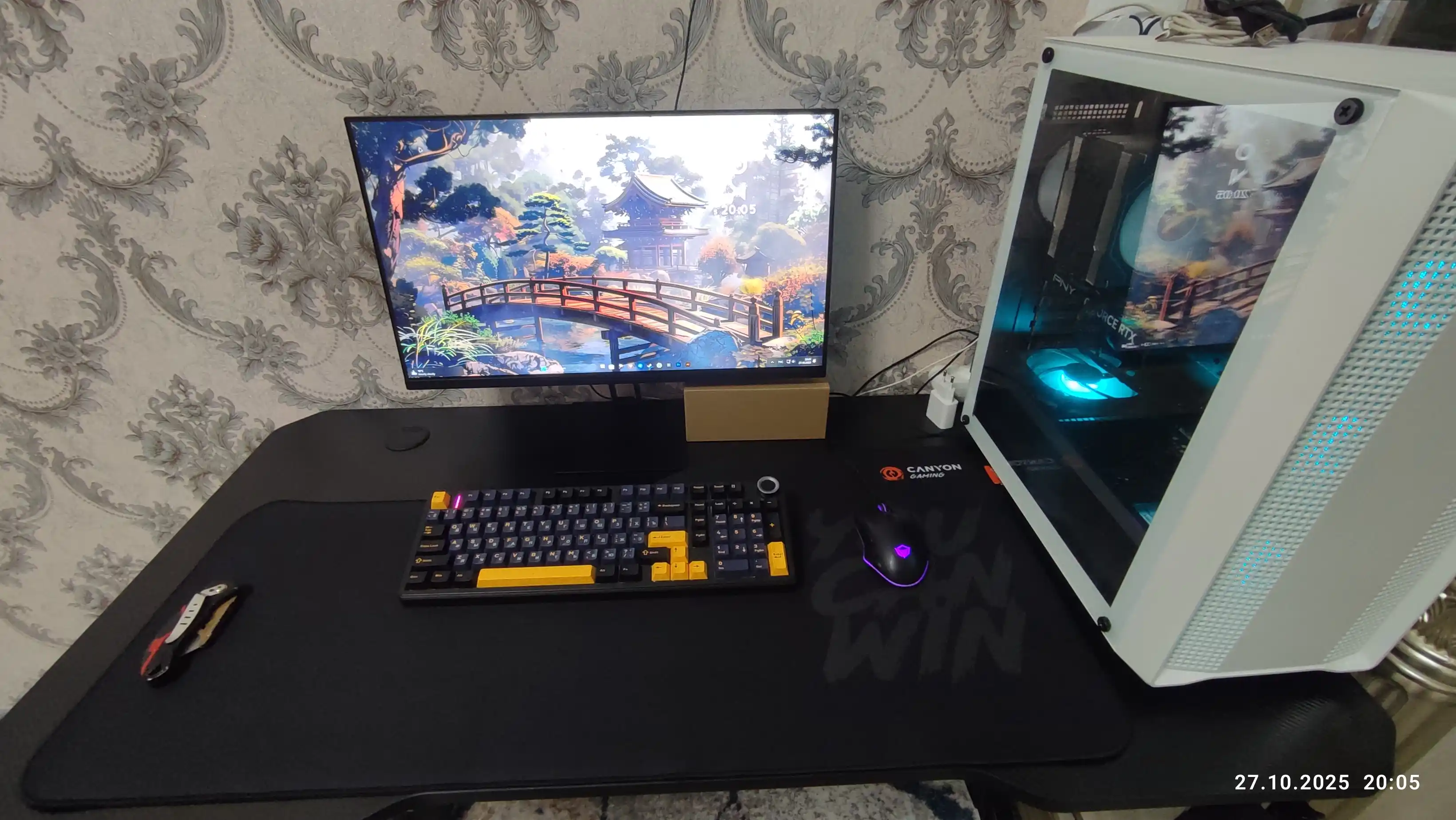 Игровой коврик для мыши и клавиатуры CANYON Gaming MP-5 MP-8 MP-10