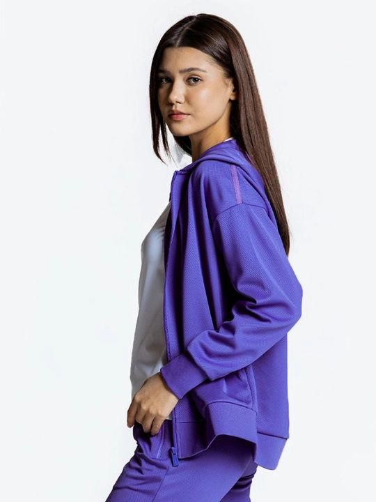Ayollar hudi 7SABER Comfort Line Hoodie to'qima kofta molniyali