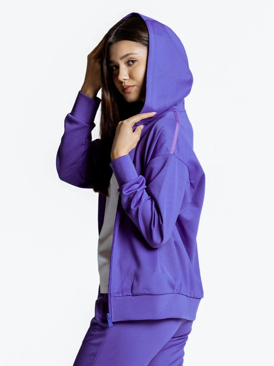 Ayollar hudi 7SABER Comfort Line Hoodie to'qima kofta molniyali