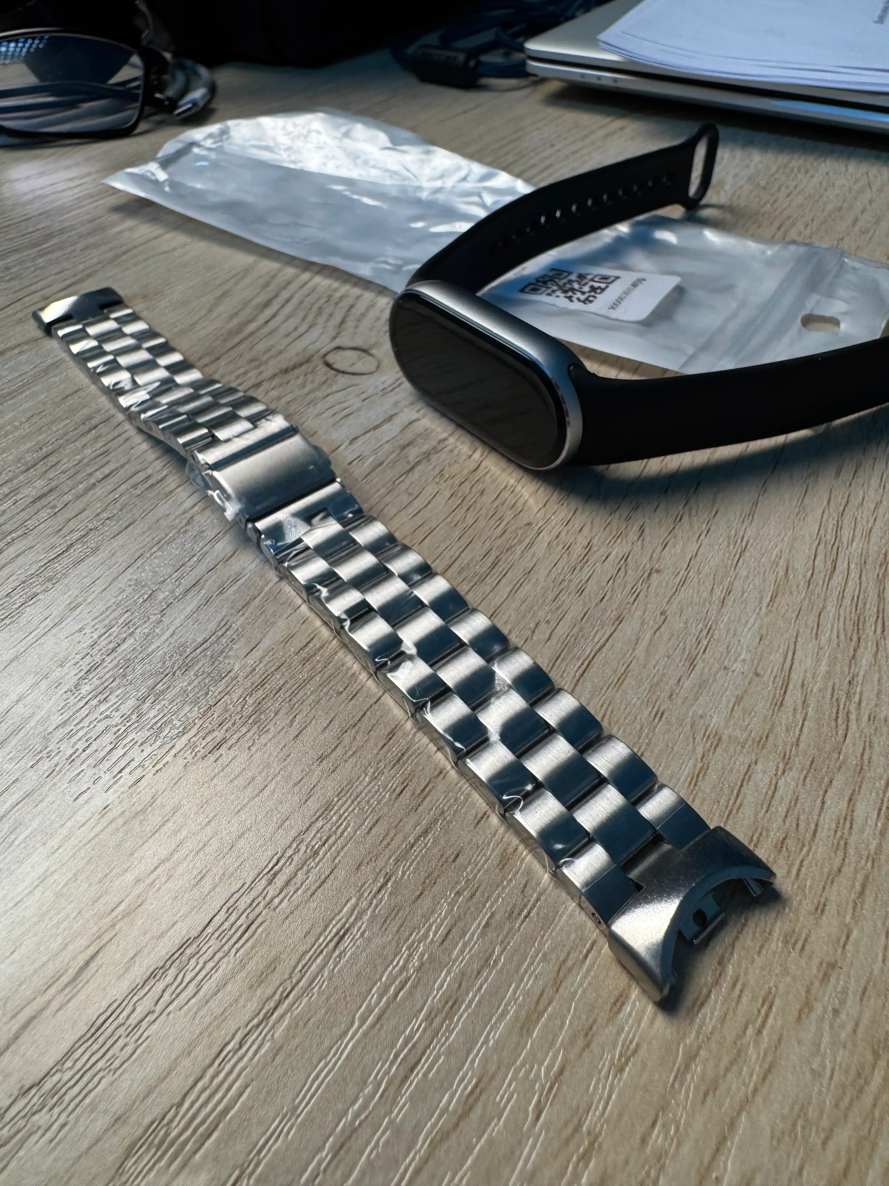 Xiaomi Mi Band 8, 9 va 10 uchun, metall tasma