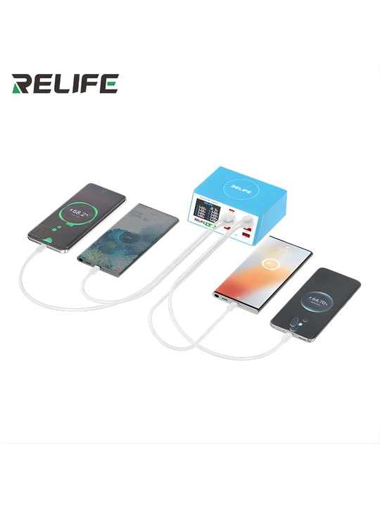 RELIFE RL-309A — Мощное 8-портовое зарядное устройство 100 Вт с поддержкой PD 3.0 и QC 3.0