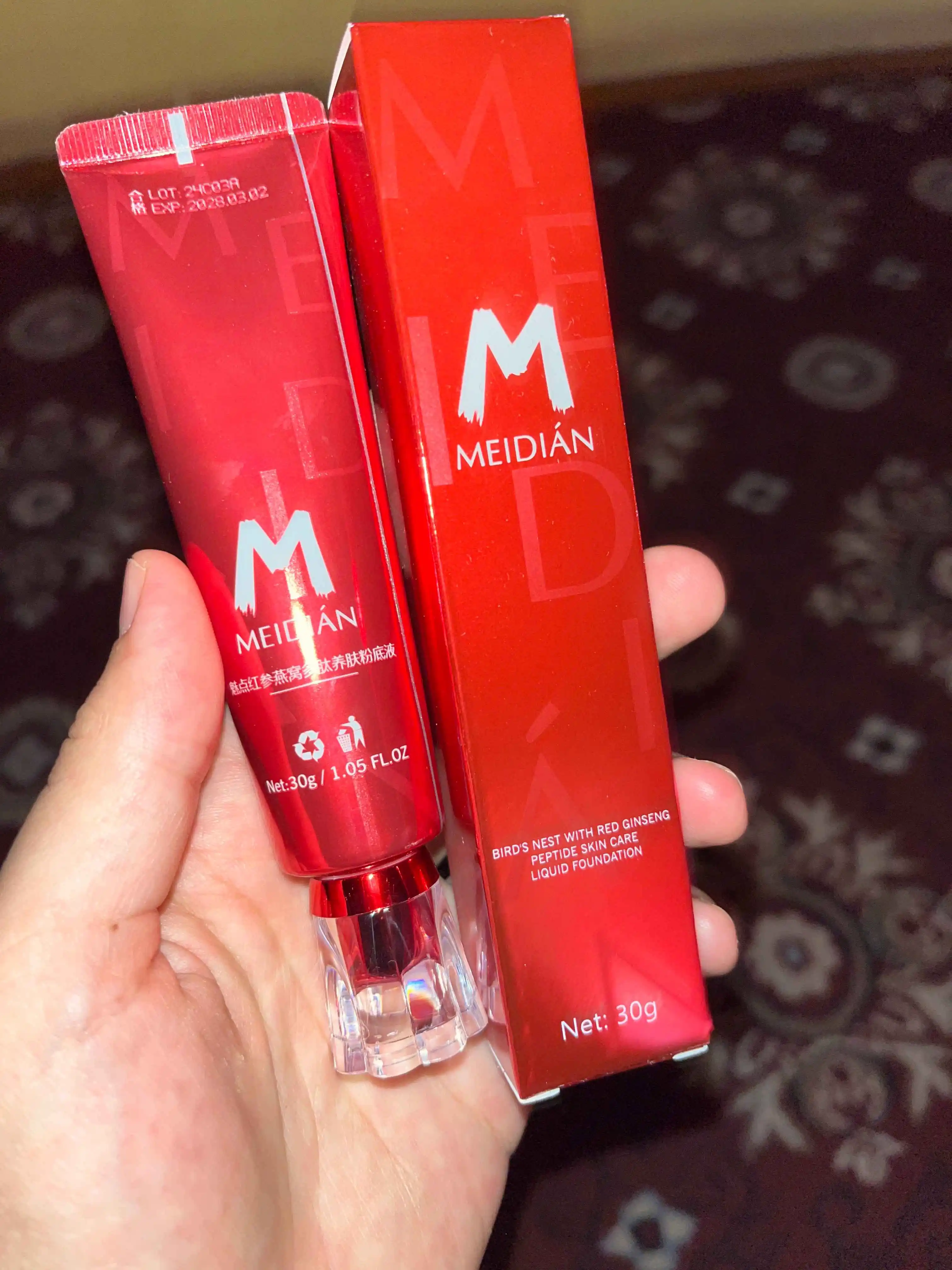 Тональный крем для лица Meidian, для всех типов кожи, 30 г