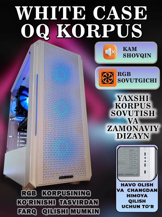 O‘yin kompyuteri, Core i3-12100F / RTX 2060 Super videokartasi - zamonaviy o‘yinlar uchun kuchli kompyuter