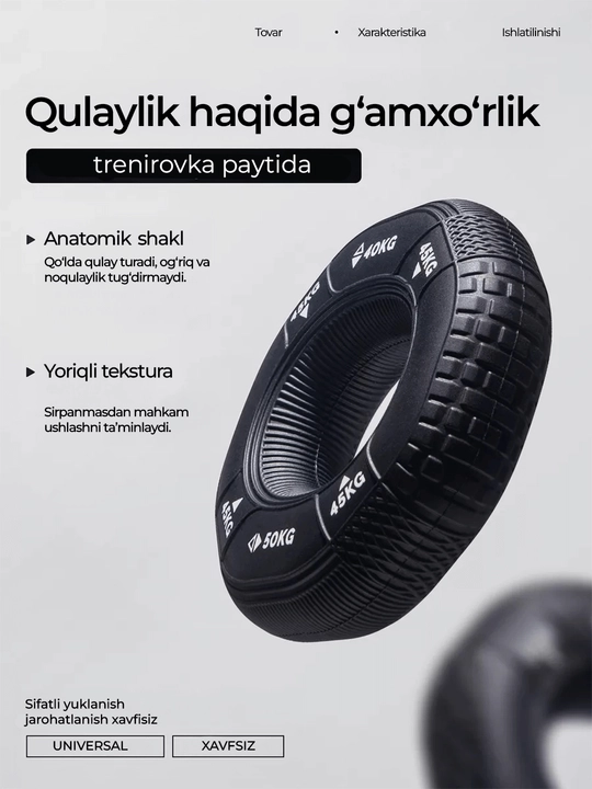 Regulyatorli espander qo'l barmoqlari va bilak mashqlari uchun 10 - 100 kg