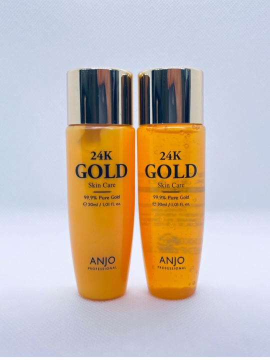 Anjo 24K Real gold Anti-Age - корейский косметический набор, увлажняющий и омолаживающий