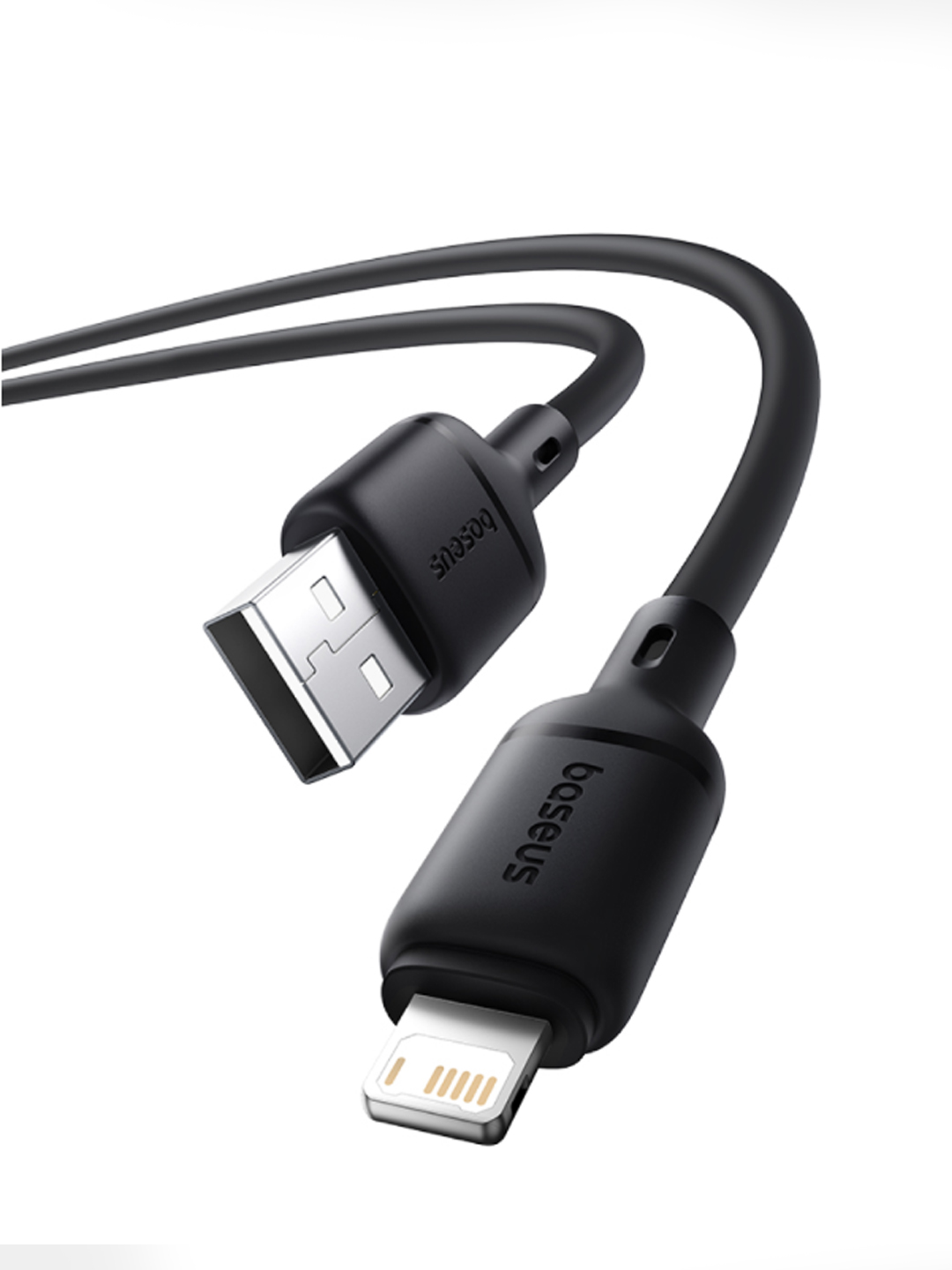 Baseus Silky Series tez zaryadlash kabeli USB-A to Lightning 2.4A 1 m