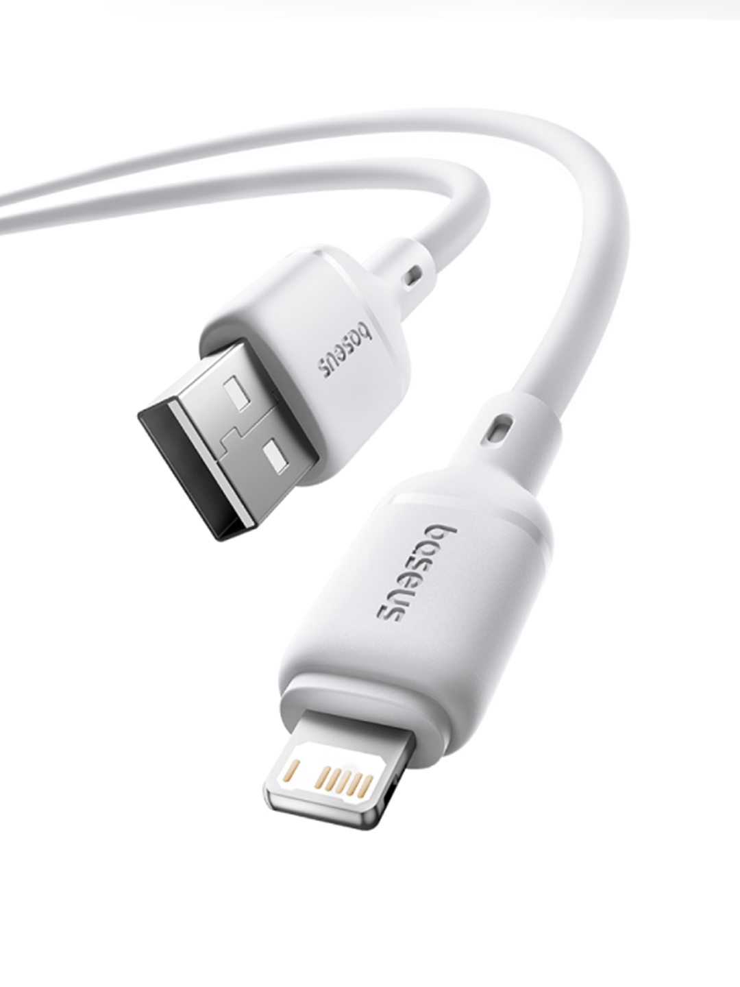 Baseus Silky Series tez zaryadlash kabeli USB-A to Lightning 2.4A 1 m