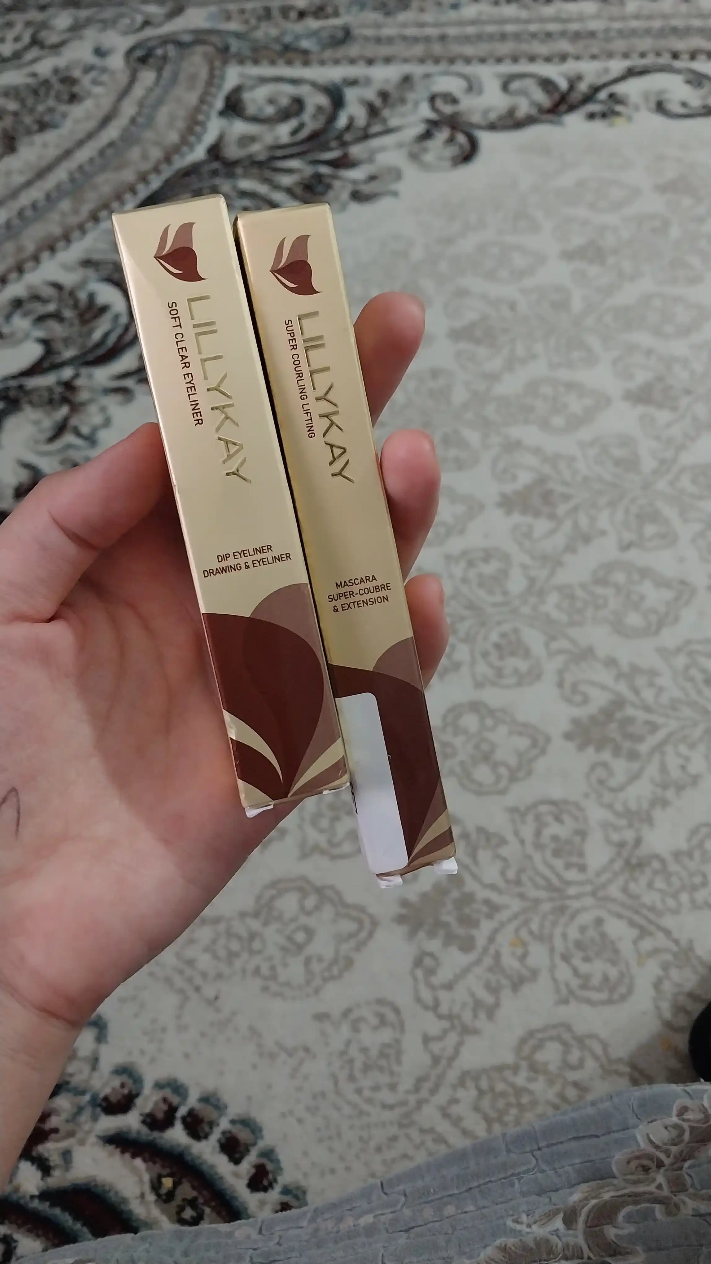 Подводка для глаз LillyKay Deep Black Eyeliner, тонкая кисточка, Корея