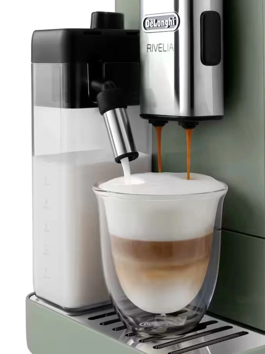 De’Longhi Rivelia EXAM441.55.GR avtomatik kofemashina, 1450 Vt, 19 bar, Sage Green