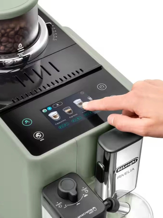De’Longhi Rivelia EXAM441.55.GR avtomatik kofemashina, 1450 Vt, 19 bar, Sage Green