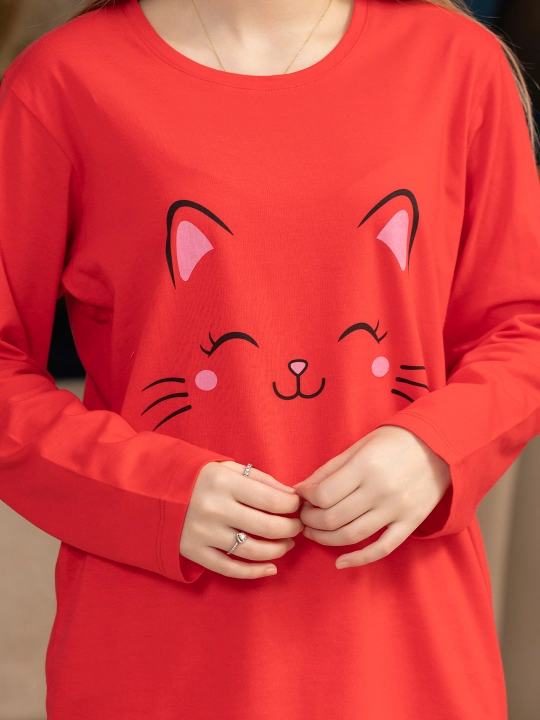 Пижама «Котик» для женщин – удобный, нежный и милый дизайн