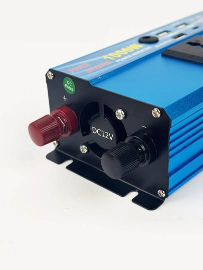 Инвертор SMART INVERTER, LCD 12, 24V, 220V, Для солнечных панелей и аккумуляторов — IISMART-INVERTER-ГОЛУБ-1000