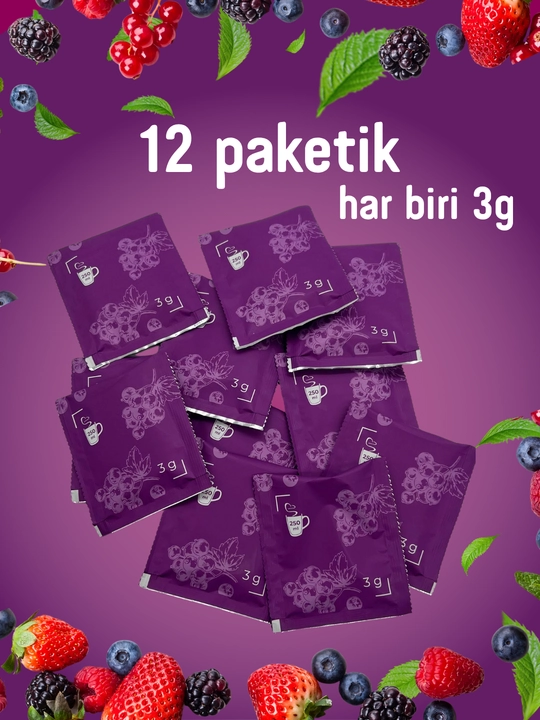 Фруктовый чай в пакетиках FRUTEABAR, 12 пакетиков, 36 грамм, с ярким ароматом