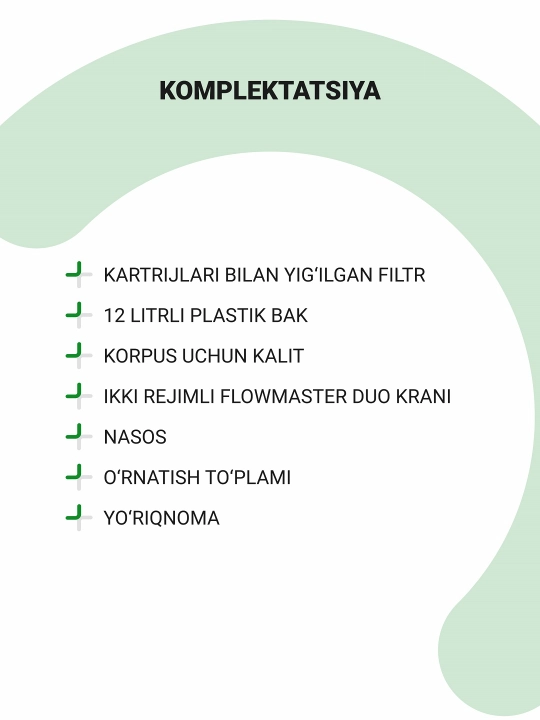 Teskari osmos Geyzer Allegro PM, kuniga 200 litr, motor va mineralizator, 12 litrli bak