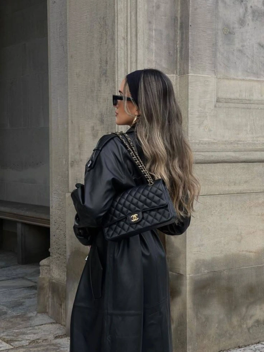 Chanel uslubidagi ayollar yelkama-sumkasi, mini Chanel debriyaj sumkasi