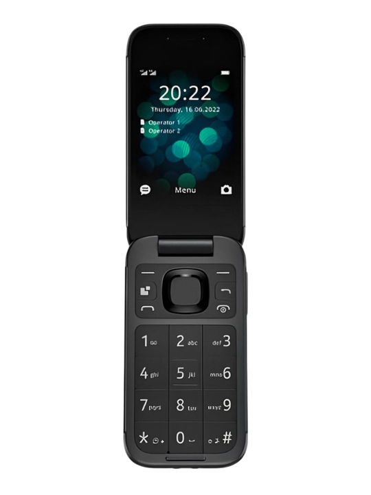 Tugmali telefon N2660, qora, quvvatlash stanstsiyasi bilan