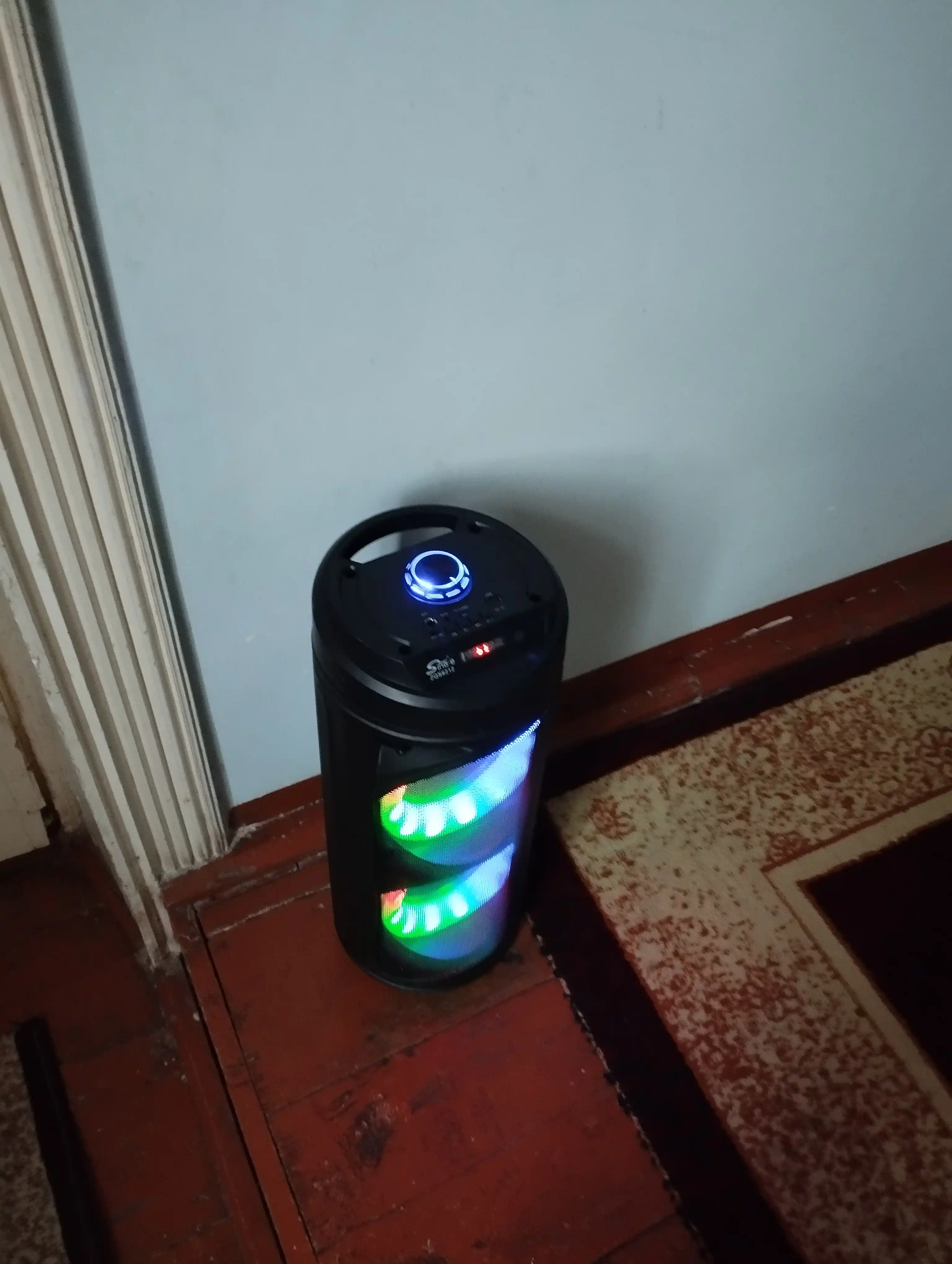 Караоке колонка ZQS6212 Bluetooth, 51 см, с микрофоном, световым эффектом RGB