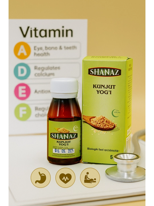 Kunjut yog'i Shanaz, 50ml