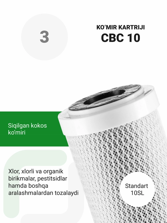 Teskari osmosli Geyser Nanotek P, lavabo uchun suv filtri, 12 l idish va kran, nasosli