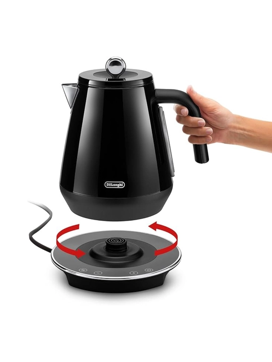 Чайник De'Longhi KBY2011, коллекция Eclettica, 1.7 л, 2000 Вт, нержавеющая сталь