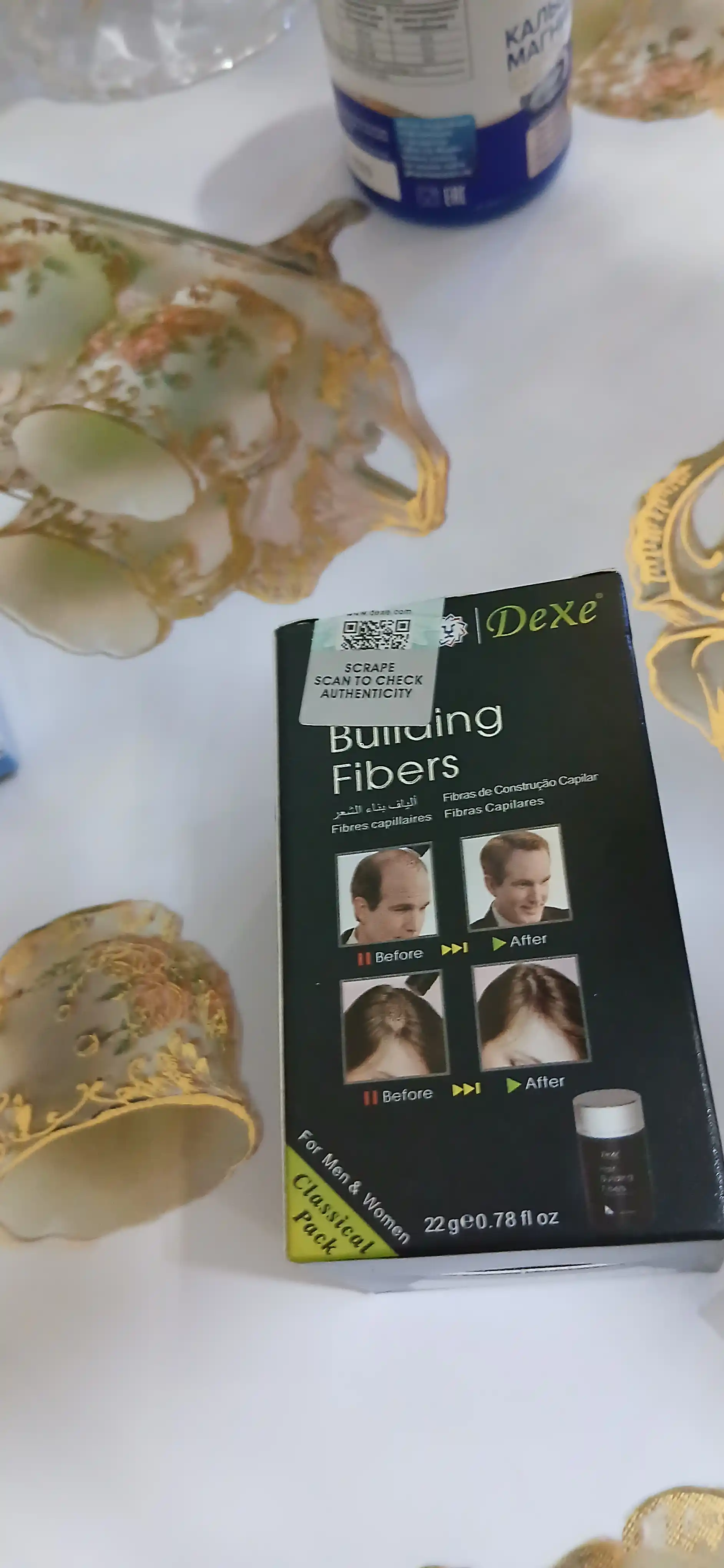 Пудра загуститель для волос Dexe Hair Building Fibers