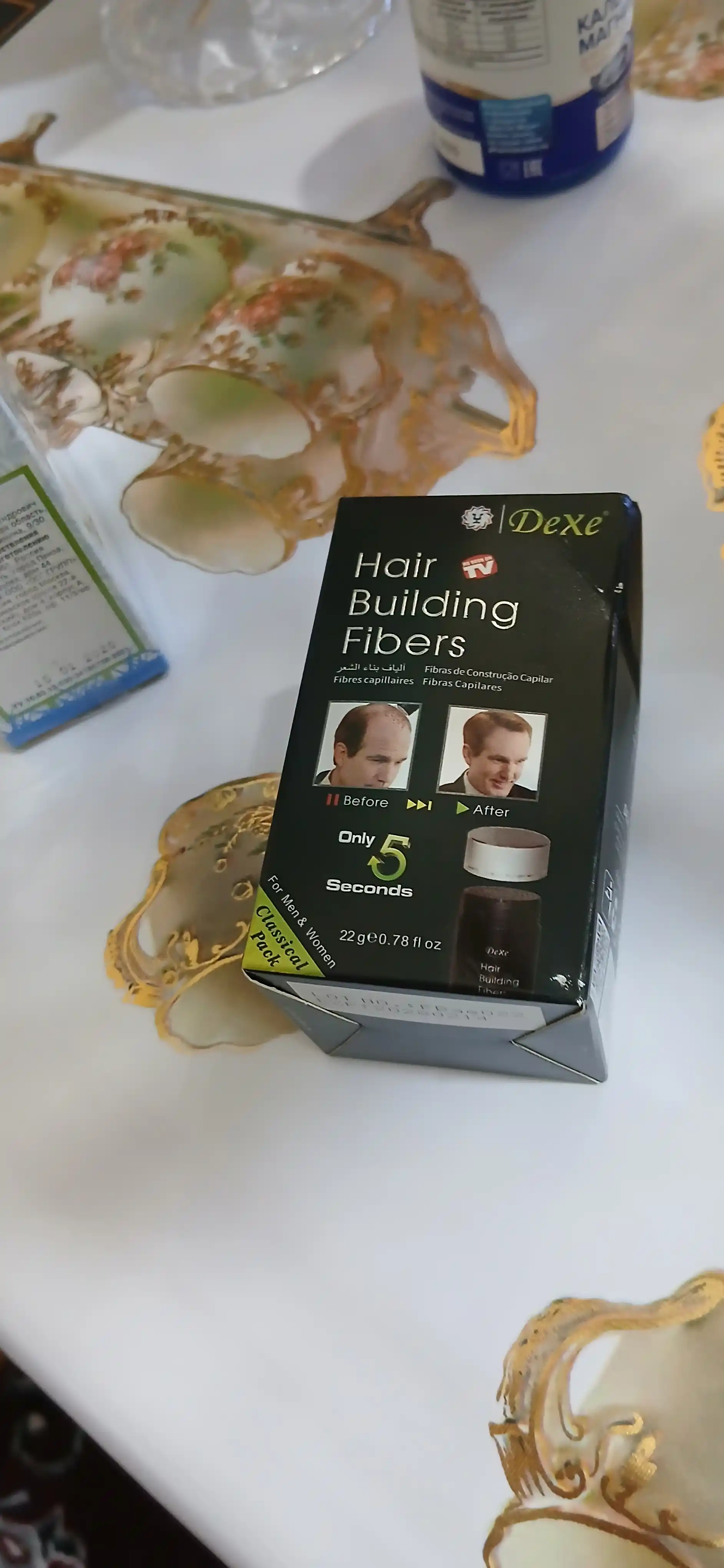 Пудра загуститель для волос Dexe Hair Building Fibers