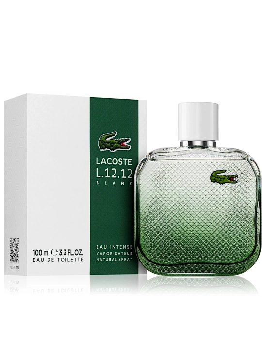 Lacoste L.12.12 Blanc Eau Intense — мужской аромат, свежо‑пряный, 100 мл, Франция - 