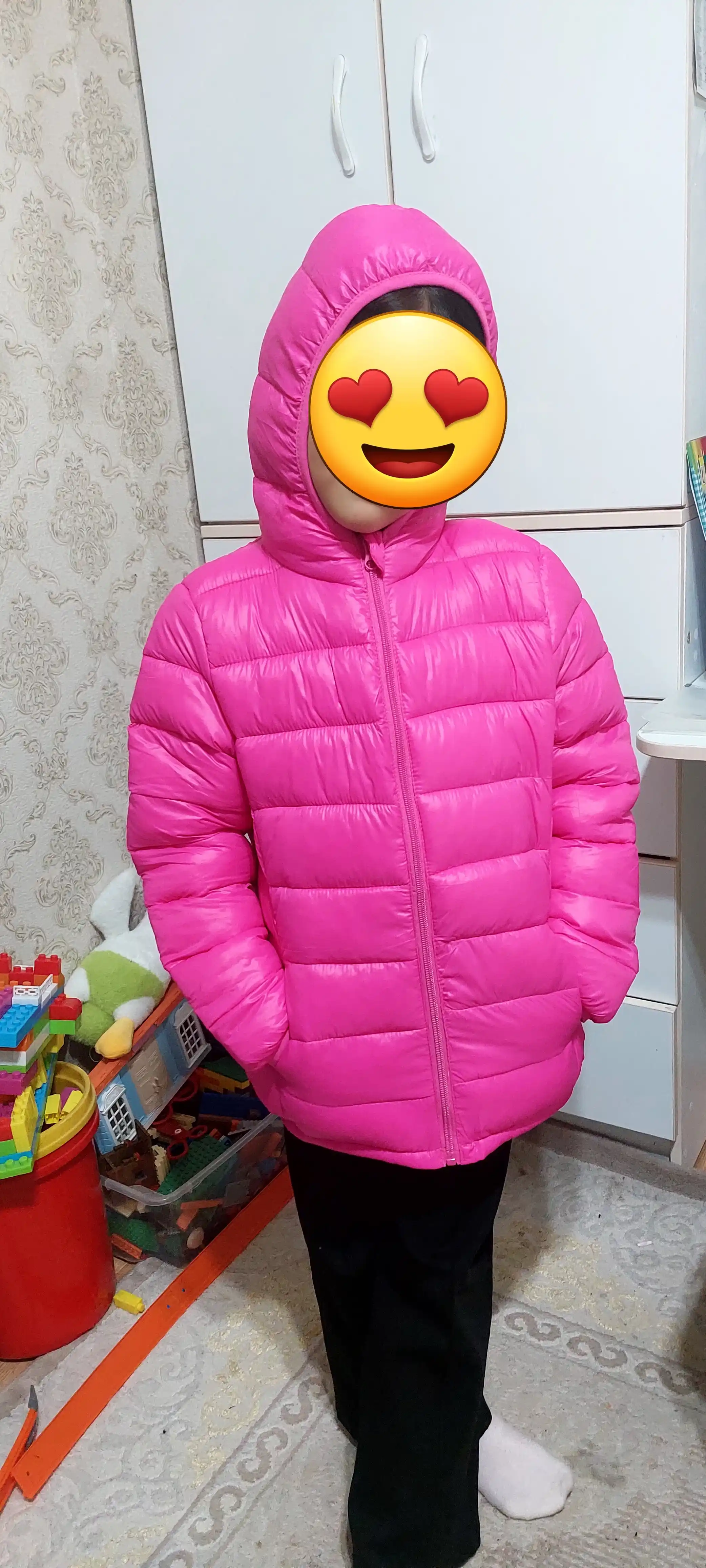 Bolalar kurtkasi, mavsumiy, o‘g‘il bolalar va qizlar uchun, qishga par kamzul