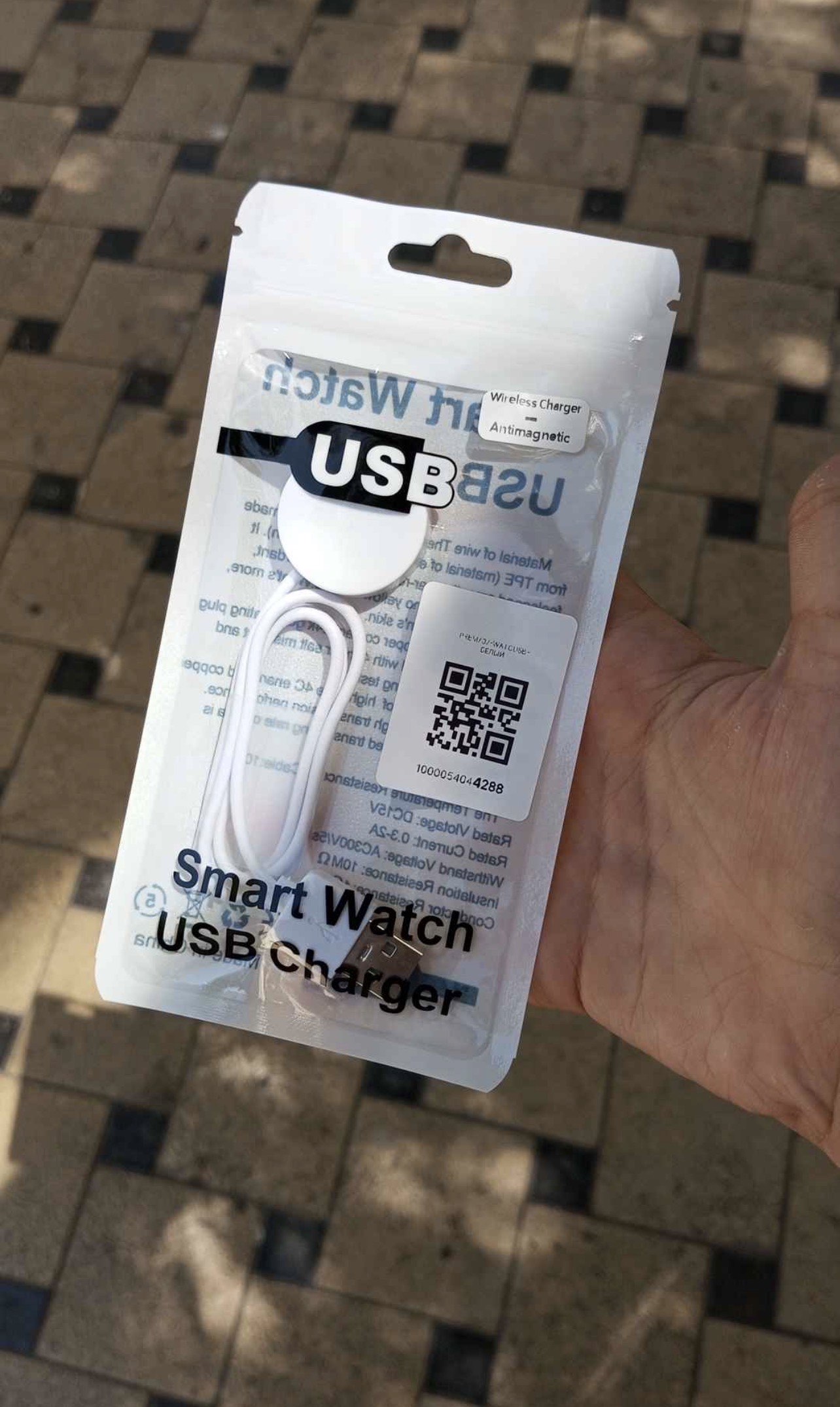 Smart soat uchun magnitli quvvatlagich, qurilma uzunligi 1 m, USB
